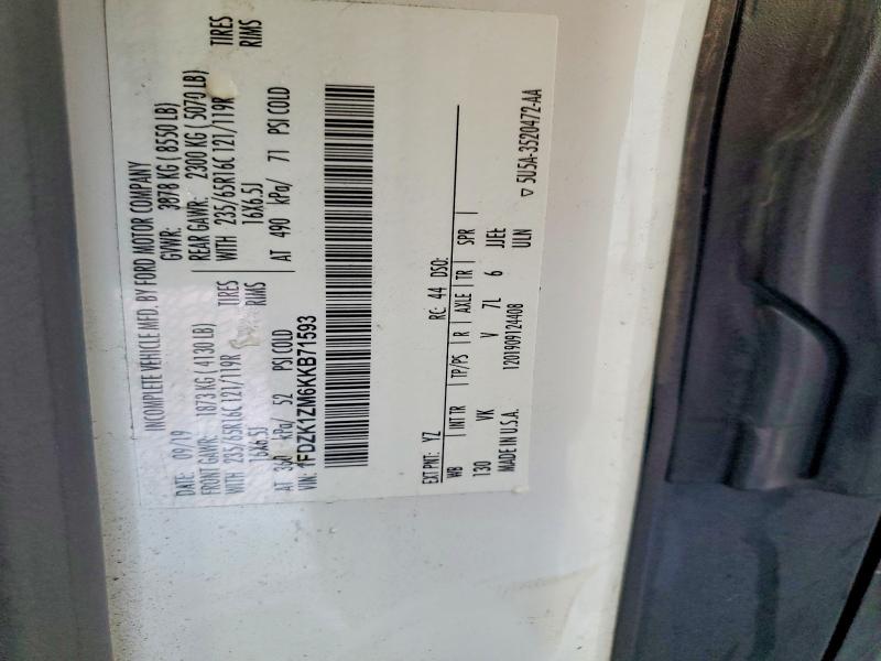 Aukcja sprzedaży 2019 Ford Transit, vin: 1FDZK1ZM6KKB71593, numer aukcji: 58262036