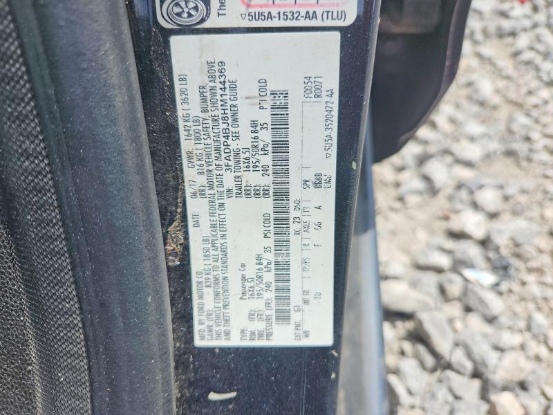 Aukcja sprzedaży 2017 Ford Fiesta, vin: 3FADP4BJ8HM144369, numer aukcji: 57203326