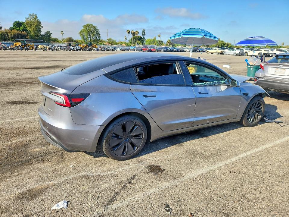 2025 Tesla Model 3 მანქანა იყიდება აუქციონზე, vin: 5YJ3E1EB4SF011022, აუქციონის ნომერი: 57969806