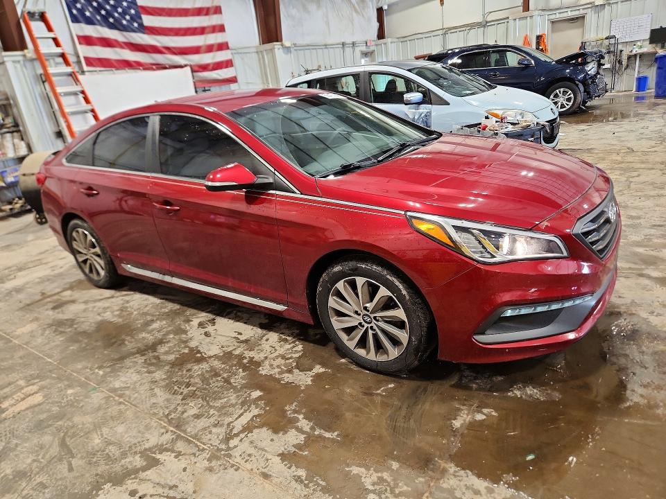 2015 Hyundai Sonata მანქანა იყიდება აუქციონზე, vin: 5NPE34AF1FH102894, აუქციონის ნომერი: 56474446
