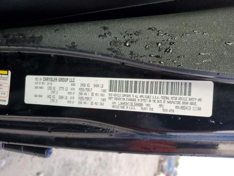 55691966 :رقم المزاد ، 1J4HA3H11BL500680 vin ، 2011 Jeep Wrangler Unlimited مزاد بيع