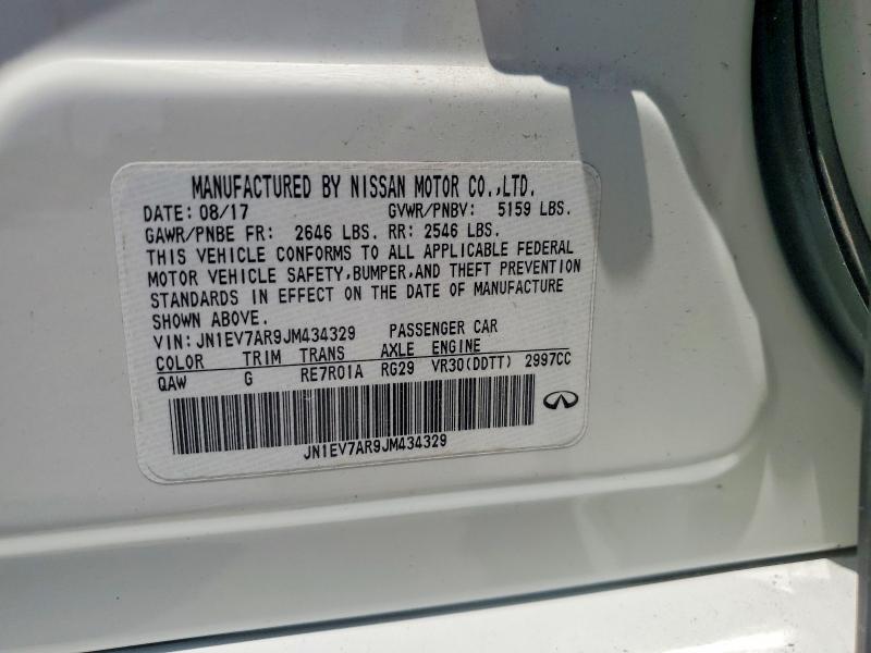 Продажа на аукционе авто 2018 Infiniti Q50, vin: JN1EV7AR9JM434329, номер лота: 55917886