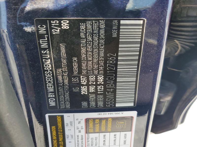 Продаж на аукціоні авто 2016 Mercedes-benz C, vin: 55SWF4JB4GU127862, номер лоту: 58763776