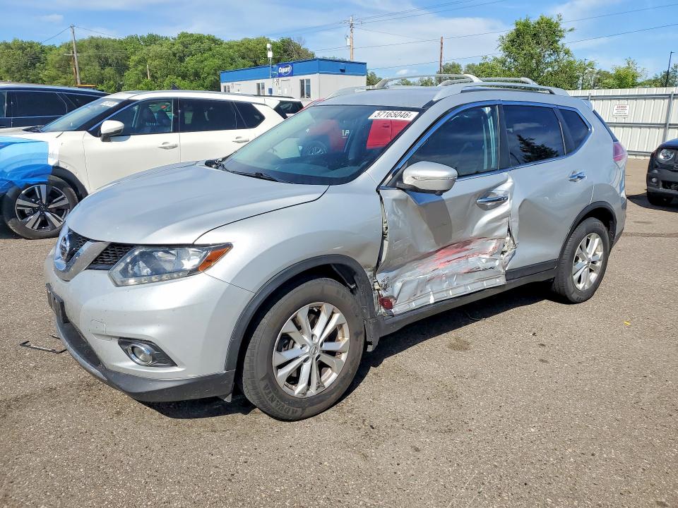 2015 Nissan Rogue მანქანა იყიდება აუქციონზე, vin: 5N1AT2MK7FC899168, აუქციონის ნომერი: 57165046