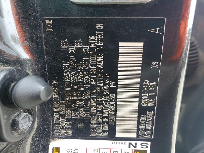 Продаж на аукціоні авто 2008 Toyota 4runner, vin: JTEZU14R98K012380, номер лоту: 57092226