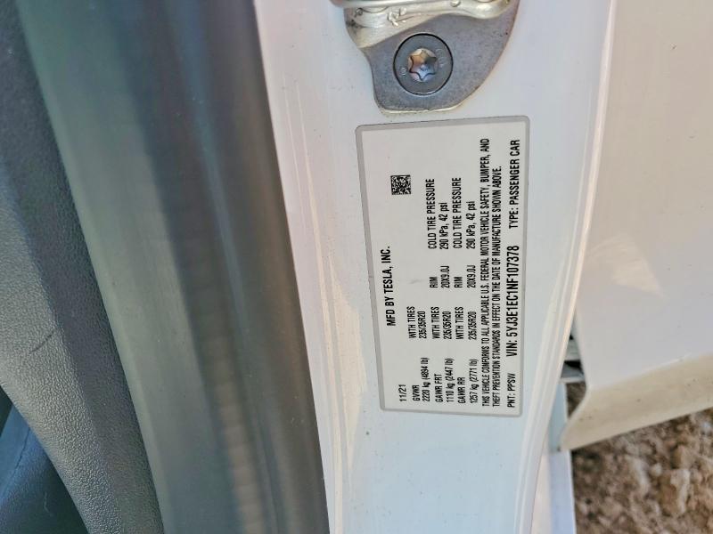 Продажа на аукционе авто 2022 Tesla Model 3, vin: 5YJ3E1EC1NF107378, номер лота: 55475896