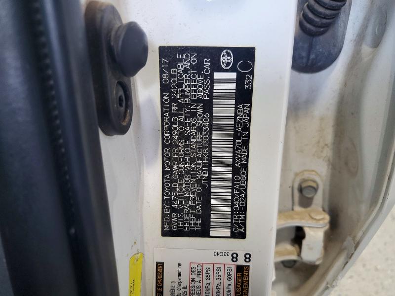 Aukcja sprzedaży 2018 Toyota Camry, vin: JTNB11HK8J3033406, numer aukcji: 57217646