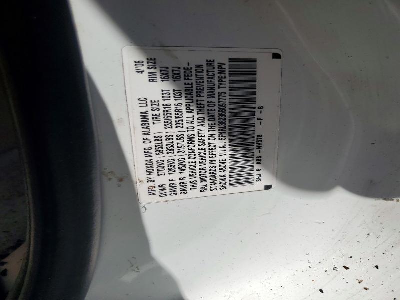 Aukcja sprzedaży 2006 Honda Odyssey, vin: 5FNRL38236B097775, numer aukcji: 58586596