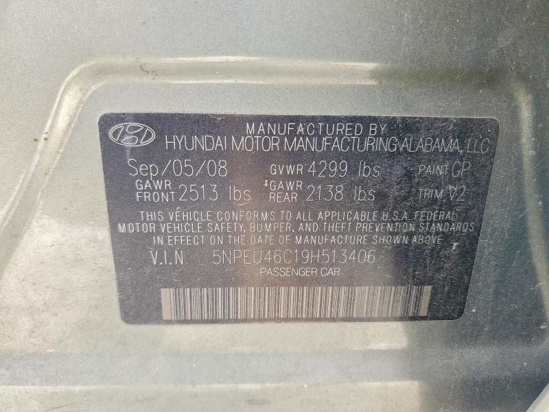 Продажа на аукционе авто 2009 Hyundai Sonata, vin: 5NPEU46C19H513406, номер лота: 57122336