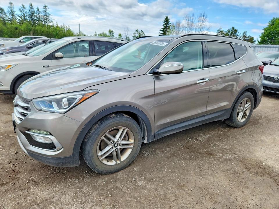 55869586 :رقم المزاد ، 5NMZUDLB5JH090425 vin ، 2018 Hyundai Santa Fe Sport مزاد بيع