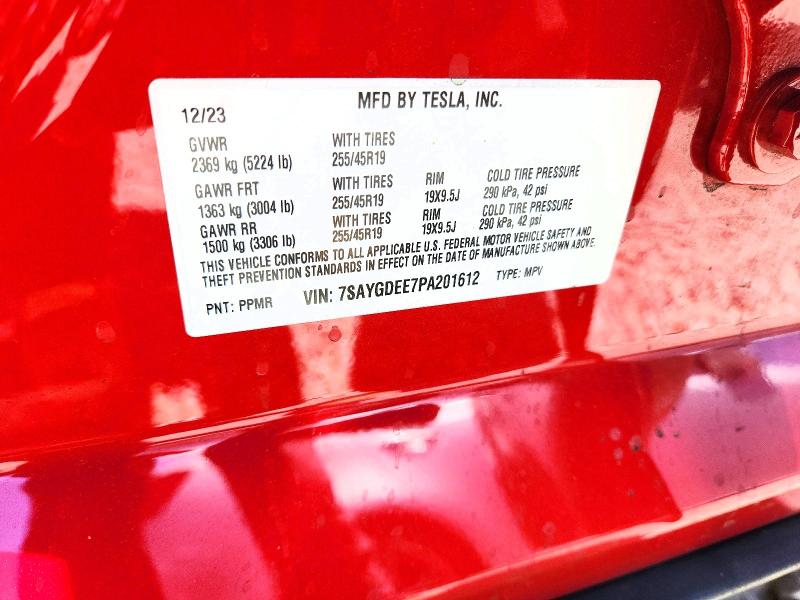 Aukcja sprzedaży 2023 Tesla Model Y, vin: 7SAYGDEE7PA201612, numer aukcji: 59005726