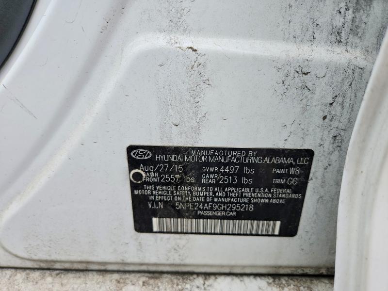 Продажа на аукционе авто 2016 Hyundai Sonata, vin: 5NPE24AF9GH295218, номер лота: 59091416