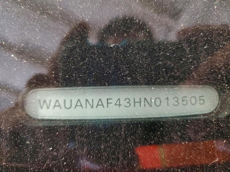 Продажа на аукционе авто 2017 Audi A4, vin: WAUANAF43HN013505, номер лота: 57391166