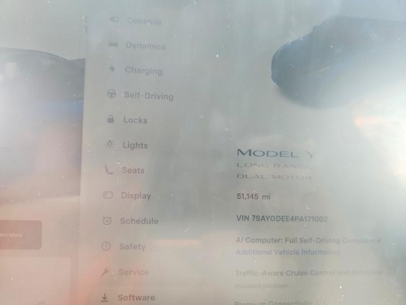 Продажа на аукционе авто 2023 Tesla Model Y, vin: 7SAYGDEE4PA171002, номер лота: 55572506
