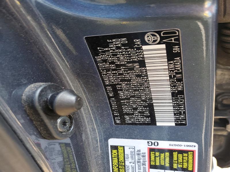 85610335 :رقم المزاد ، 2T1BURHE9HC941448 vin ، 2017 Toyota Corolla مزاد بيع