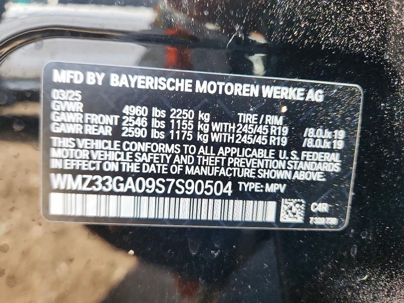 57725726 :رقم المزاد ، WMZ33GA09S7S90504 vin ، 2025 Mini Countryman مزاد بيع