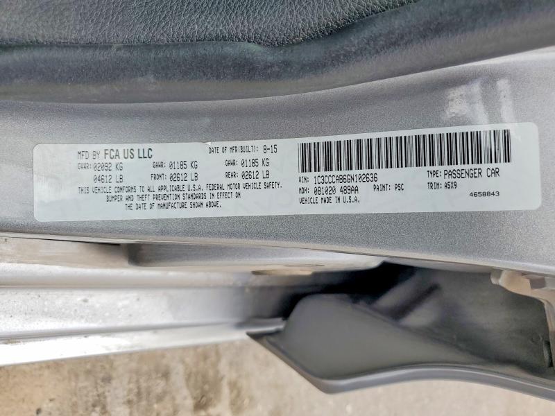 Aukcja sprzedaży 2016 Chrysler 200, vin: 1C3CCCAB6GN102636, numer aukcji: 56251406