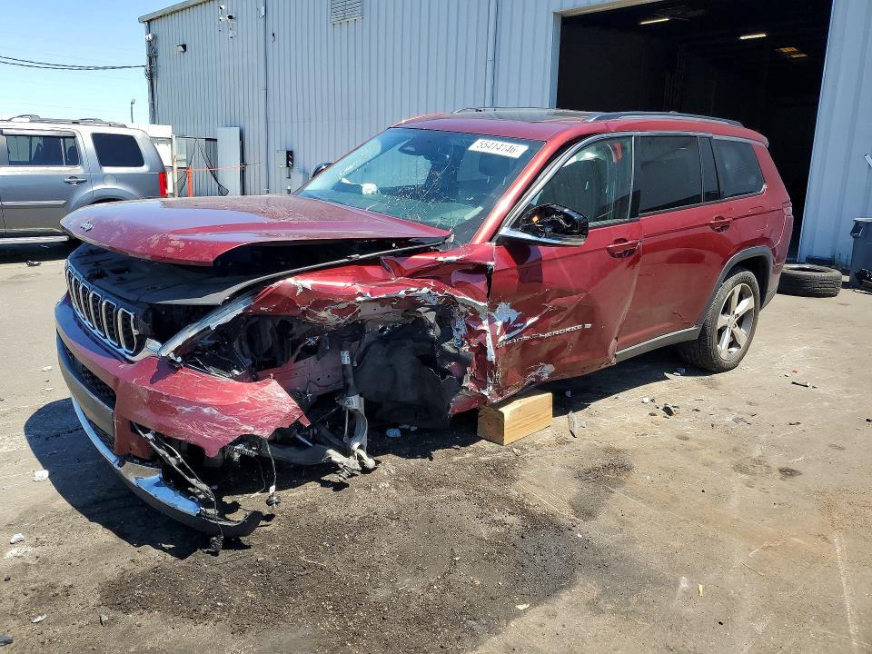 55414146 :رقم المزاد ، 1C4RJJBG3M8126090 vin ، 2021 Jeep Grand Cherokee مزاد بيع