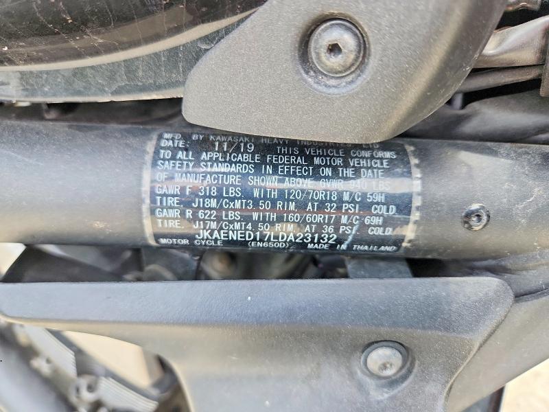 Aukcja sprzedaży 2020 Kawasaki En650, vin: JKAENED17LDA23132, numer aukcji: 57403546