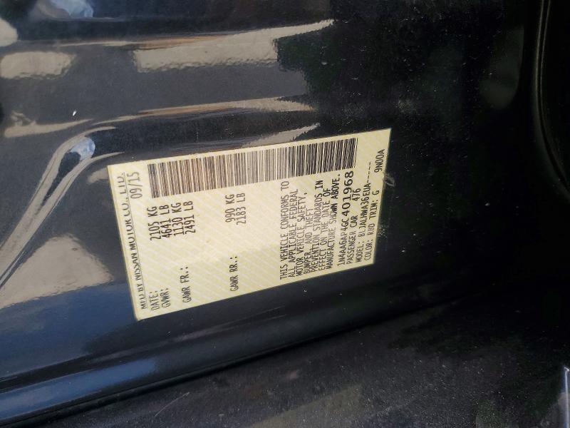 2016 Nissan Maxima მანქანა იყიდება აუქციონზე, vin: 1N4AA6AP4GC401968, აუქციონის ნომერი: 57530816