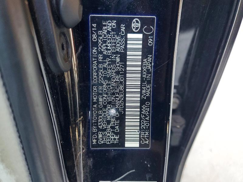Aukcja sprzedaży 2014 Toyota Prius V, vin: JTDZN3EU8EJ011271, numer aukcji: 57935756