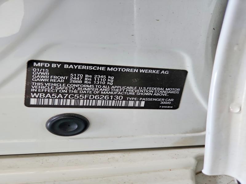 Auction sale of the 2015 Bmw 528, vin: WBA5A7C55FD626130, lot number: 56594826
