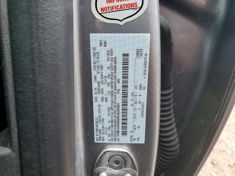 57915566 :رقم المزاد ، 1FMCU0GN0RUA25985 vin ، 2024 Ford Escape مزاد بيع