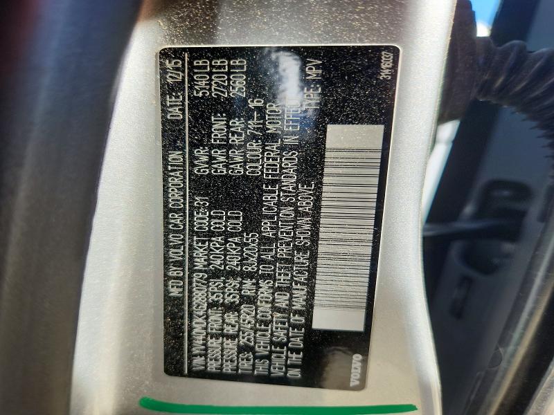 Aukcja sprzedaży 2016 Volvo Xc60, vin: YV440MDK4G2880779, numer aukcji: 55460196