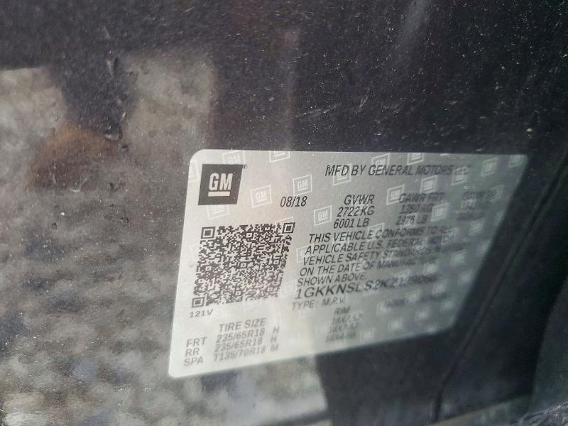 2019 Gmc Acadia მანქანა იყიდება აუქციონზე, vin: 1GKKNSLS2KZ139066, აუქციონის ნომერი: 58643626
