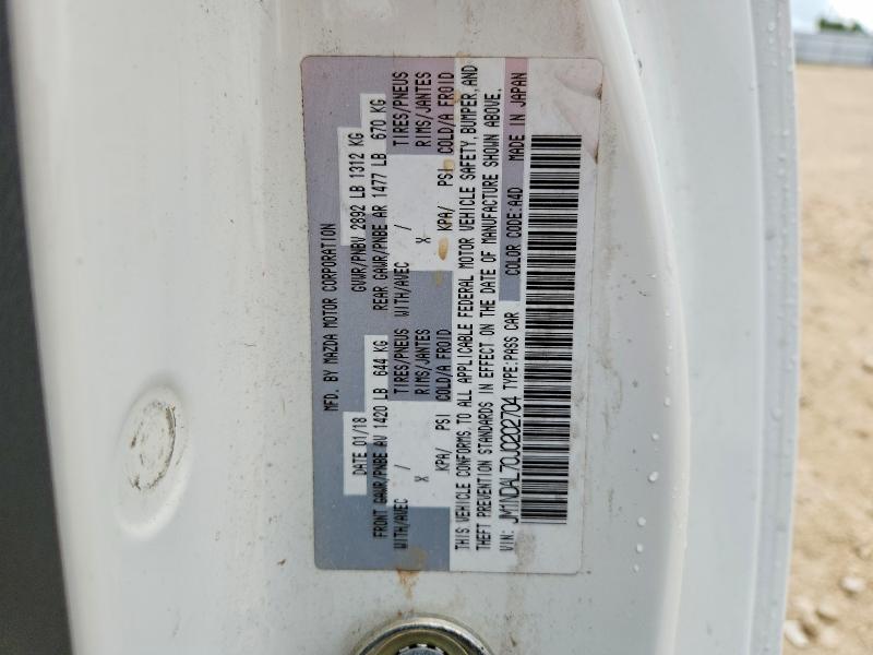 57244956 :رقم المزاد ، JM1NDAL70J0202704 vin ، 2018 Mazda Mx-5 Miata مزاد بيع