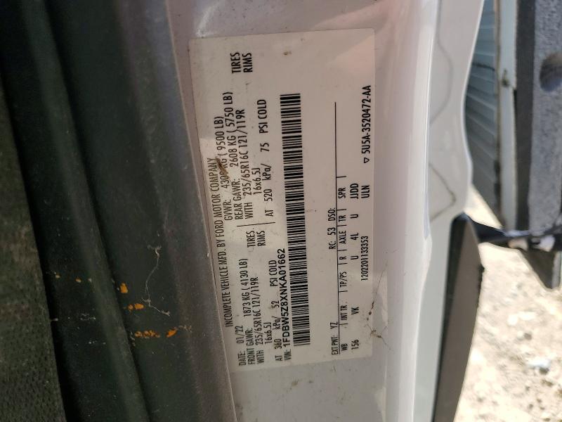 55530216 :رقم المزاد ، 1FDBW5Z8XNKA01662 vin ، 2022 Ford Transit مزاد بيع