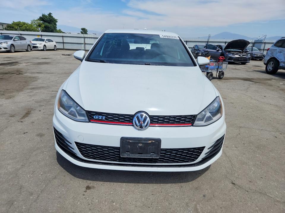 54906226 :رقم المزاد ، 3VW5T7AU4HM042927 vin ، 2017 Volkswagen Gti مزاد بيع