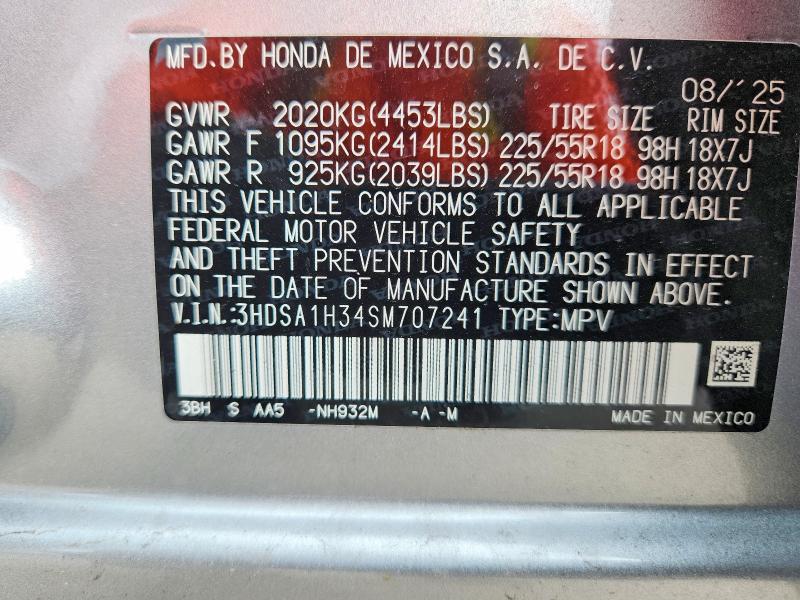 Продажа на аукционе авто 2025 Acura Adx, vin: 3HDSA1H34SM707241, номер лота: 55713336