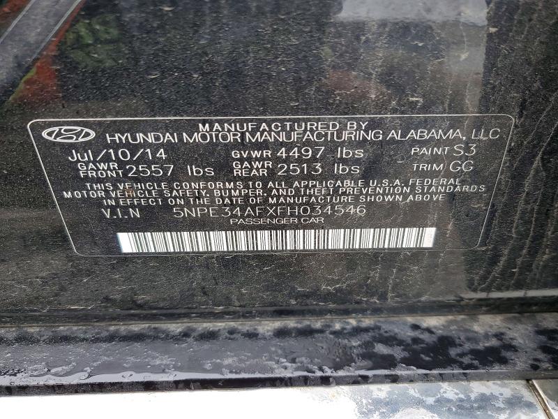 Продаж на аукціоні авто 2015 Hyundai Sonata, vin: 5NPE34AFXFH034546, номер лоту: 56346096