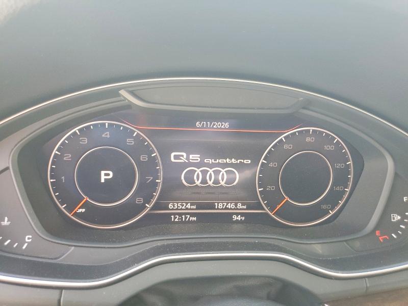 Продажа на аукционе авто 2018 Audi Q5, vin: WA1CNAFY1J2017651, номер лота: 57142106