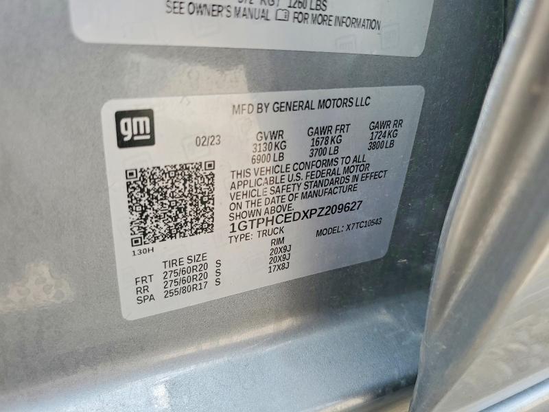 Aukcja sprzedaży 2023 Gmc Sierra, vin: 1GTPHCEDXPZ209627, numer aukcji: 58649336