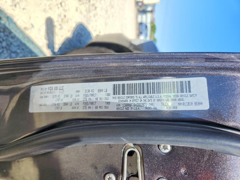 Продаж на аукціоні авто 2017 Ram 1500, vin: 1C6RR6FT8HS662871, номер лоту: 56359186