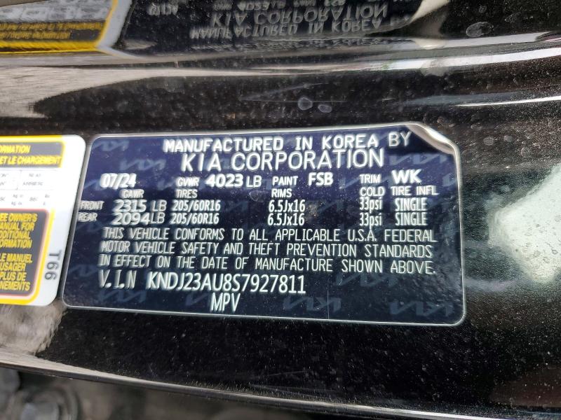 56184776 :رقم المزاد ، KNDJ23AU8S7927811 vin ، 2025 Kia Soul مزاد بيع