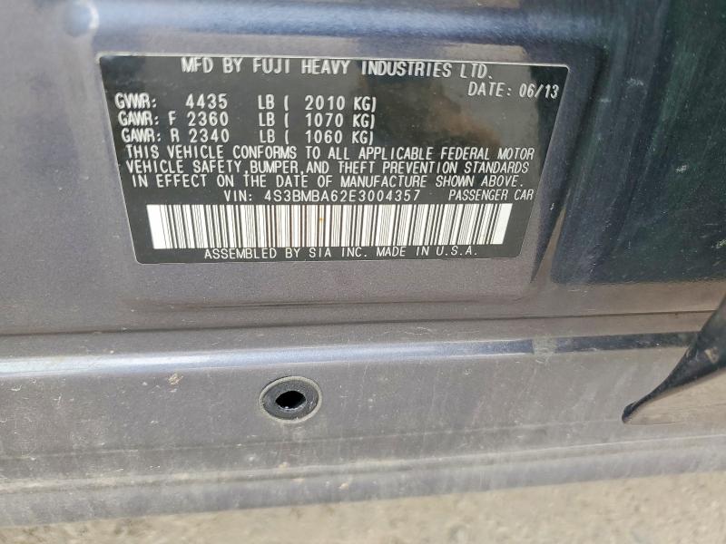 Продажа на аукционе авто 2014 Subaru Legacy, vin: 4S3BMBA62E3004357, номер лота: 58414516