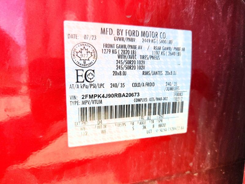 2024 Ford Edge მანქანა იყიდება აუქციონზე, vin: 2FMPK4J90RBA20673, აუქციონის ნომერი: 54518816