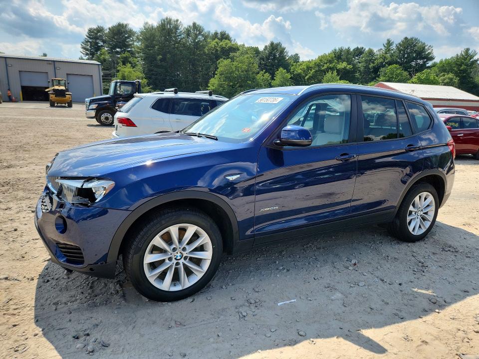 2015 Bmw X3 მანქანა იყიდება აუქციონზე, vin: 5UXWX9C56F0D58277, აუქციონის ნომერი: 58150736