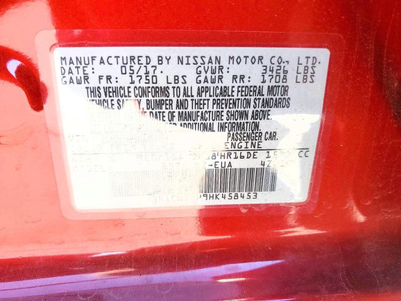 Продаж на аукціоні авто 2017 Nissan Versa, vin: 3N1CN7AP9HK458453, номер лоту: 55341706