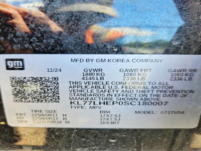 Aukcja sprzedaży 2025 Chevrolet Trax, vin: KL77LHEP0SC180007, numer aukcji: 57228456