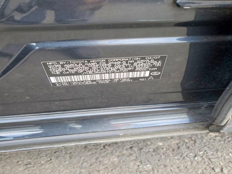 Aukcja sprzedaży 2007 Lexus Es, vin: JTHBJ46G572124120, numer aukcji: 59319106
