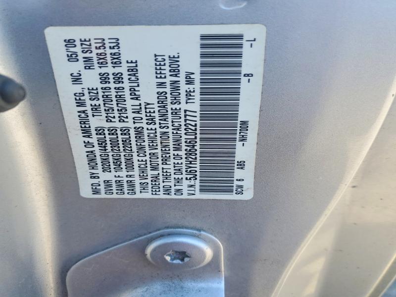 Продаж на аукціоні авто 2006 Honda Element, vin: 5J6YH28646L022777, номер лоту: 55472346