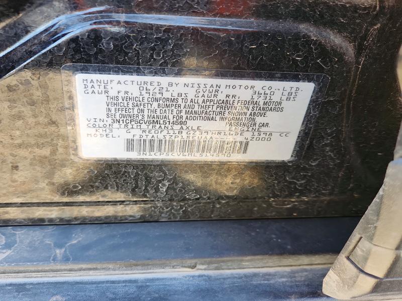 2021 Nissan Kicks მანქანა იყიდება აუქციონზე, vin: 3N1CP5CV6ML514590, აუქციონის ნომერი: 55386246