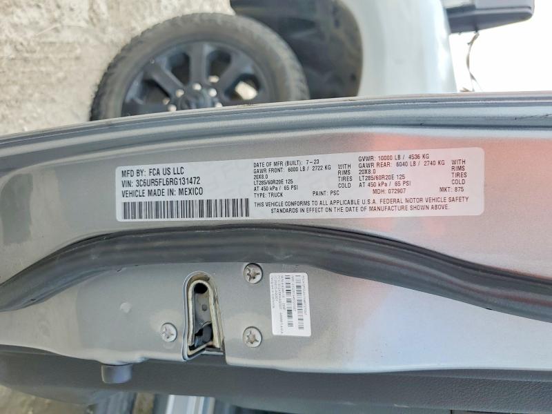 Aukcja sprzedaży 2024 Ram 2500, vin: 3C6UR5FL6RG131472, numer aukcji: 58724576