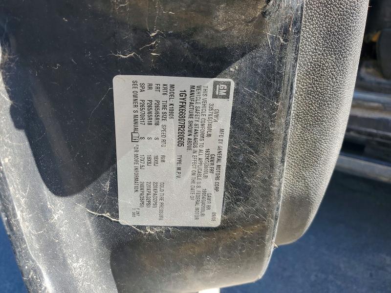 2007 Cadillac Escalade მანქანა იყიდება აუქციონზე, vin: 1GYFK66807R280605, აუქციონის ნომერი: 56307586