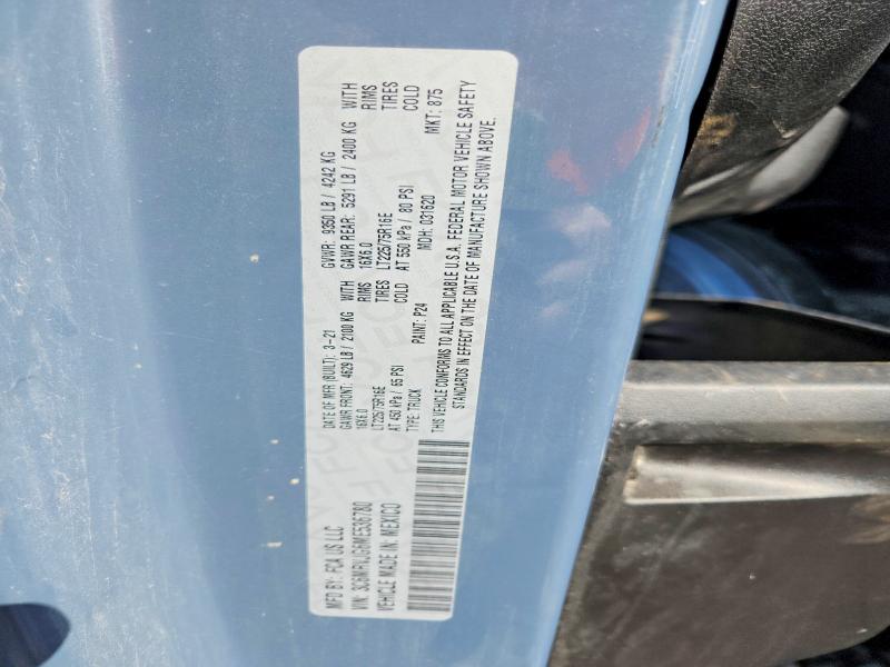 Продаж на аукціоні авто 2021 Ram Promaster 3500, vin: 3C6MRVJG6ME536780, номер лоту: 58766766