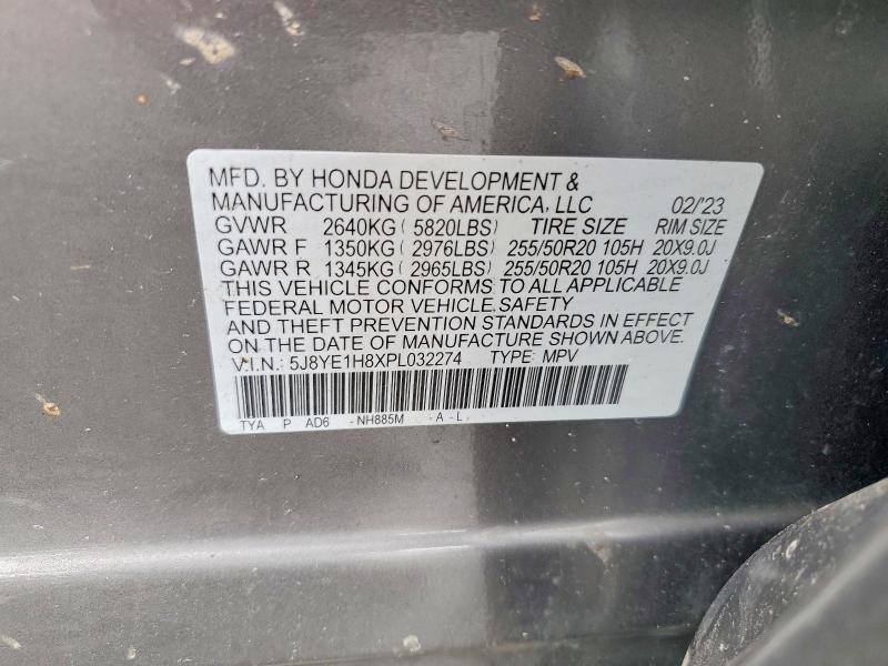 Продажа на аукционе авто 2023 Acura Mdx, vin: 5J8YE1H8XPL032274, номер лота: 58176296